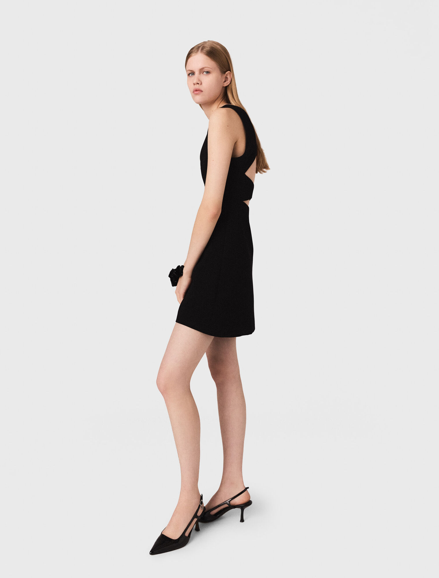 Jewel-embroidered short dress