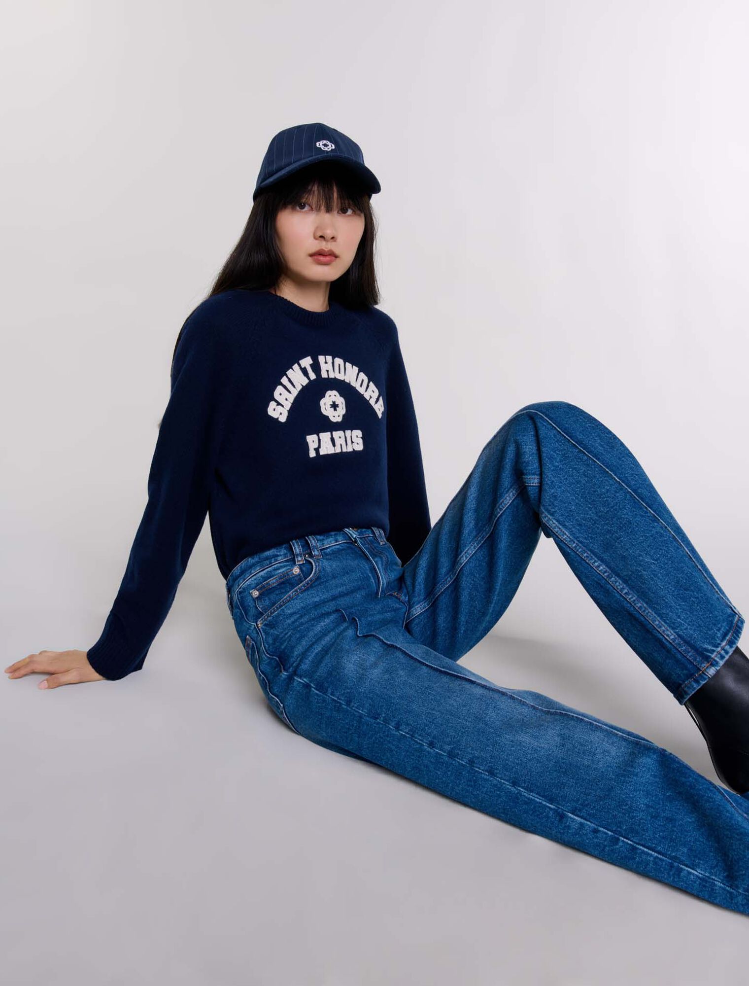 Wool-blend jumper