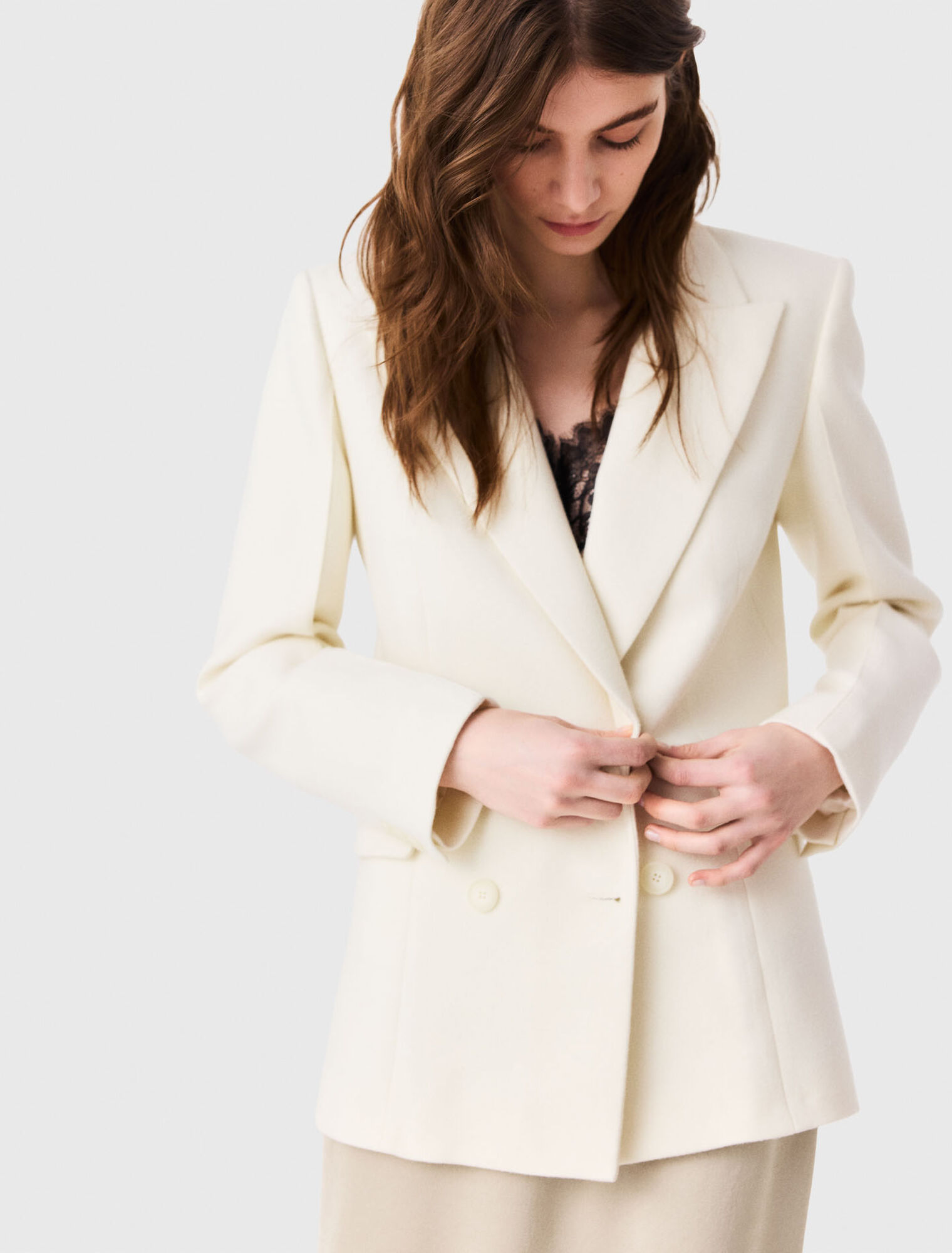 Double-breasted suit jacket