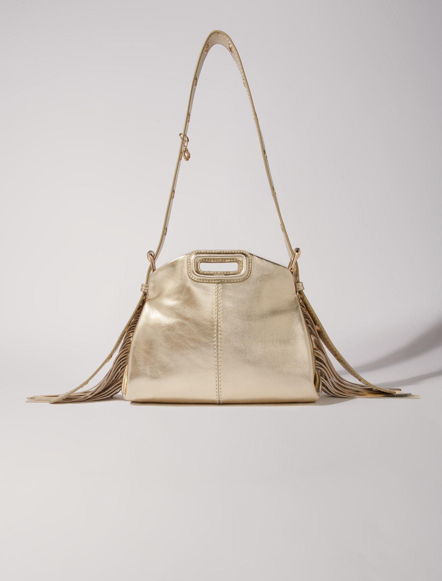 Metallic leather Miss M Mini bag Miss M Mini Maje