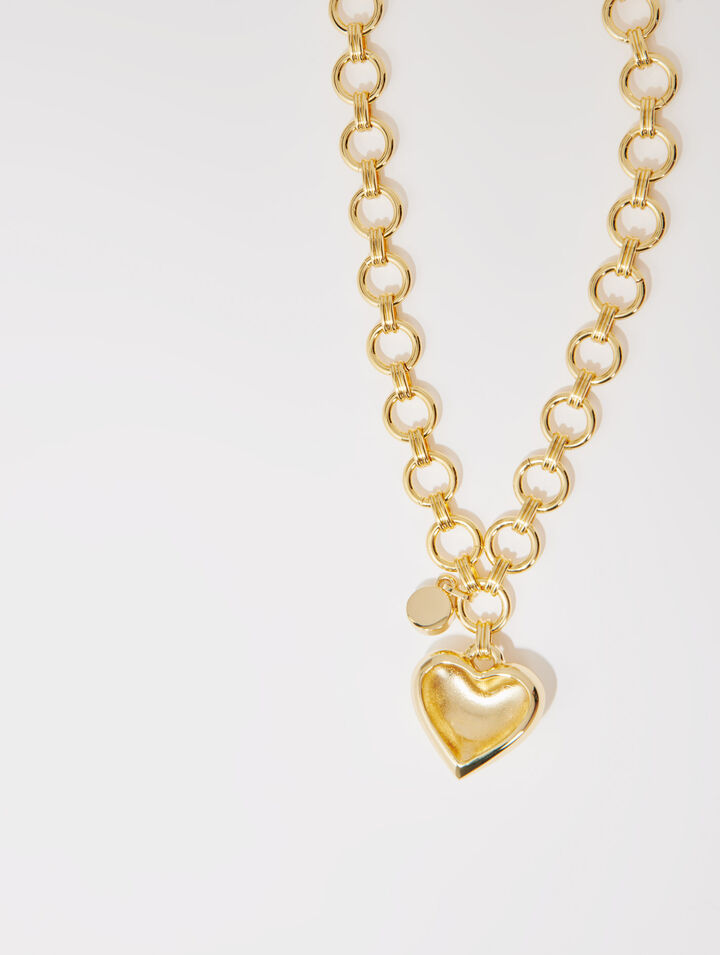 Gold heart necklace