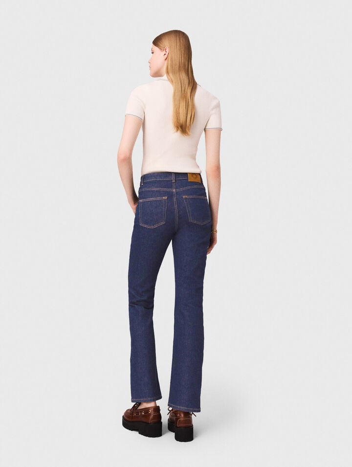 Denim jeans with pockets