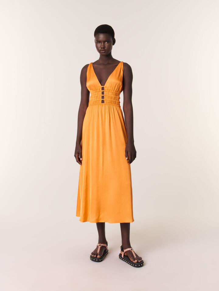 Satin-look maxi dress