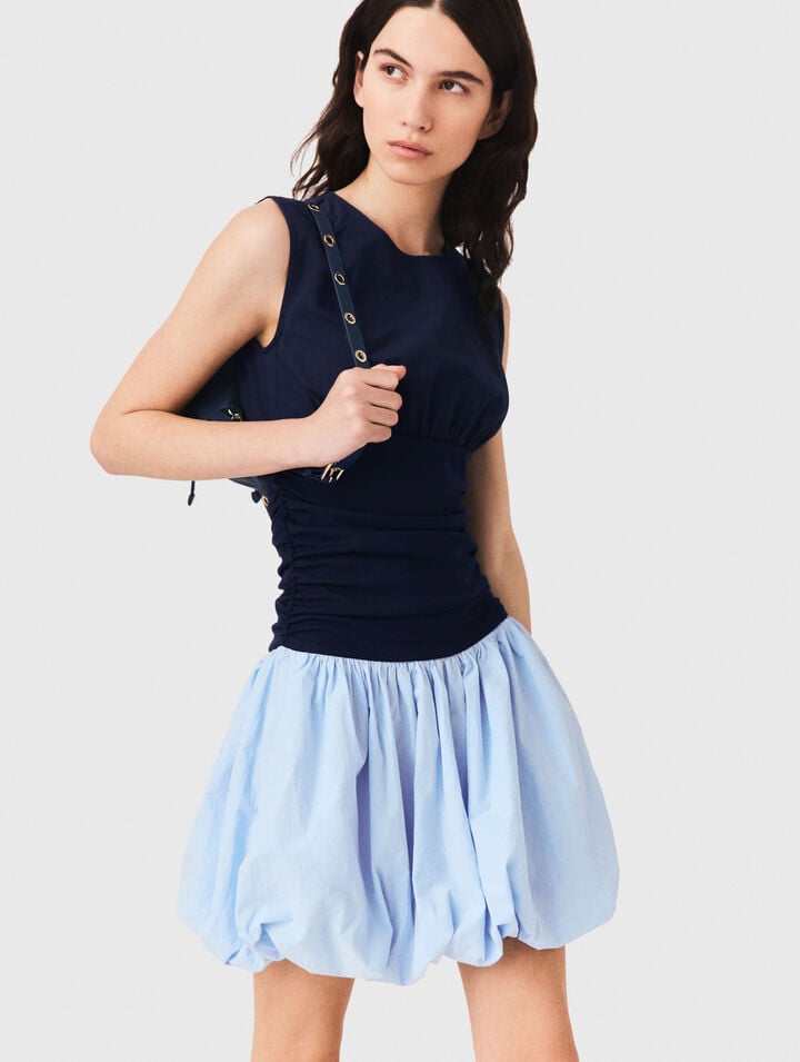 Jersey and cotton mix dress