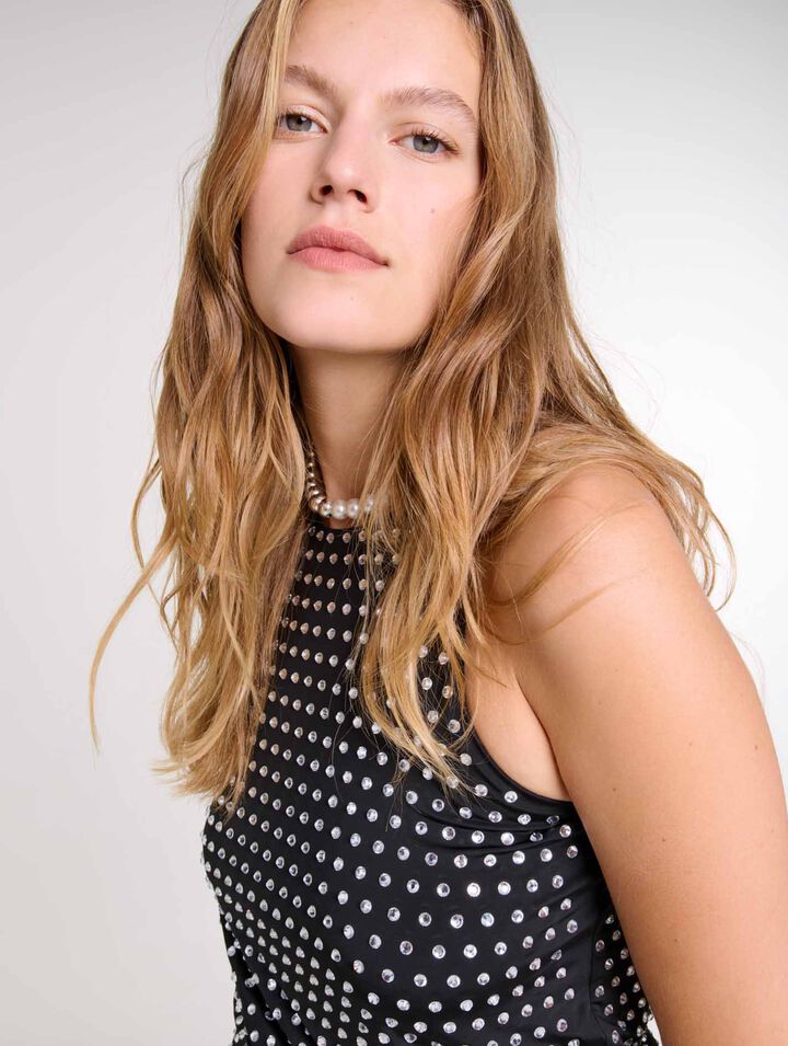 Rhinestone tank top