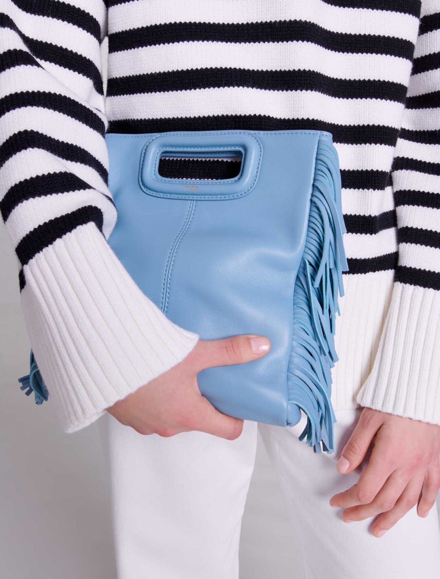 Breton jumper with zip collar