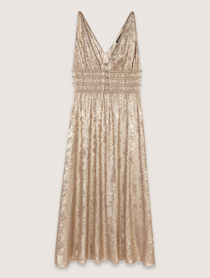 Metallic maxi dress