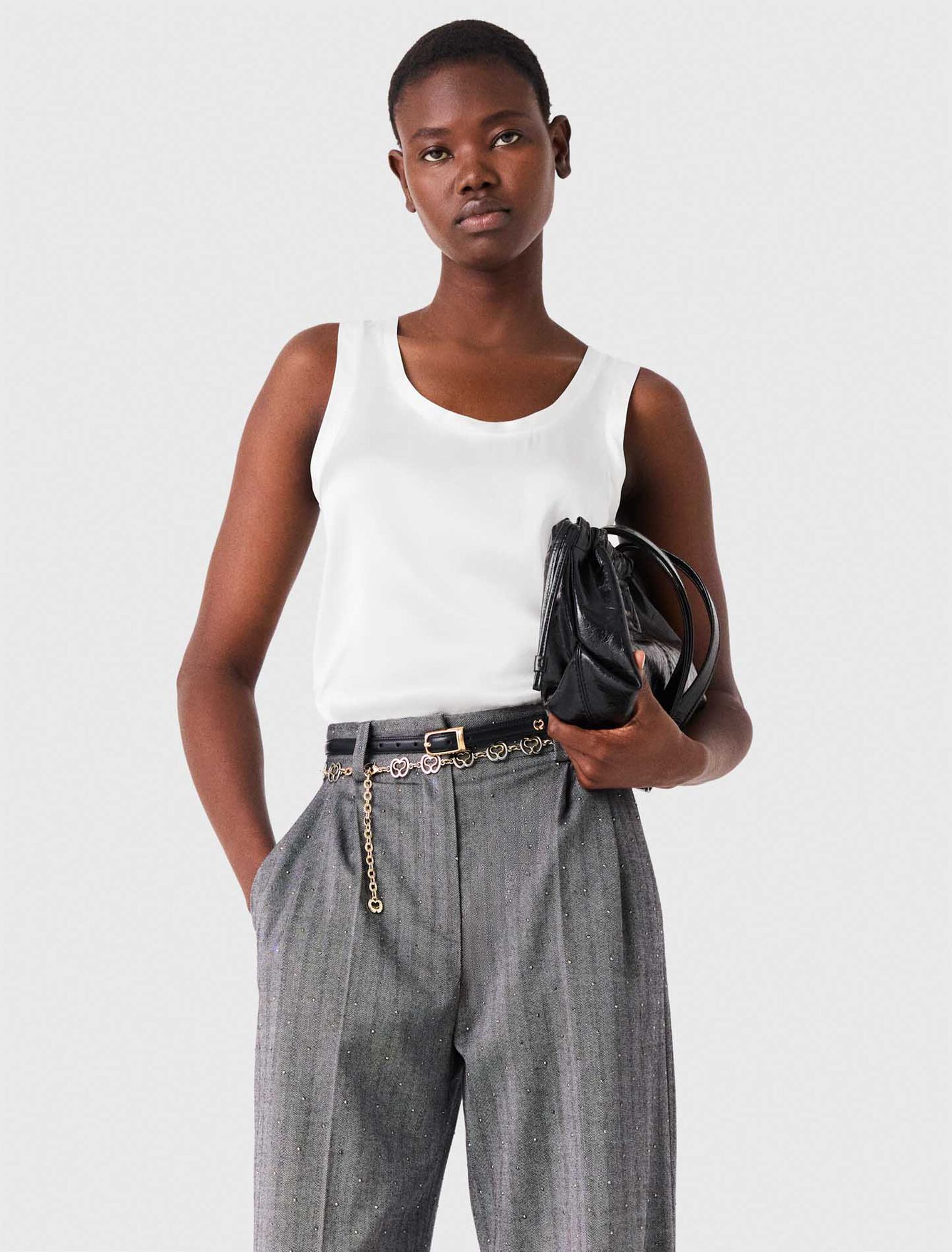Silk tank top