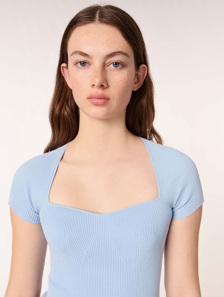 Rib knit top