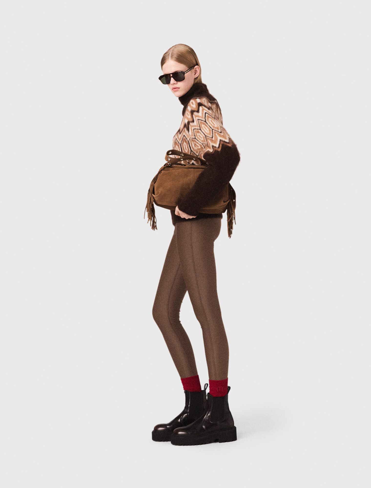 Fair Isle high-neck jumper