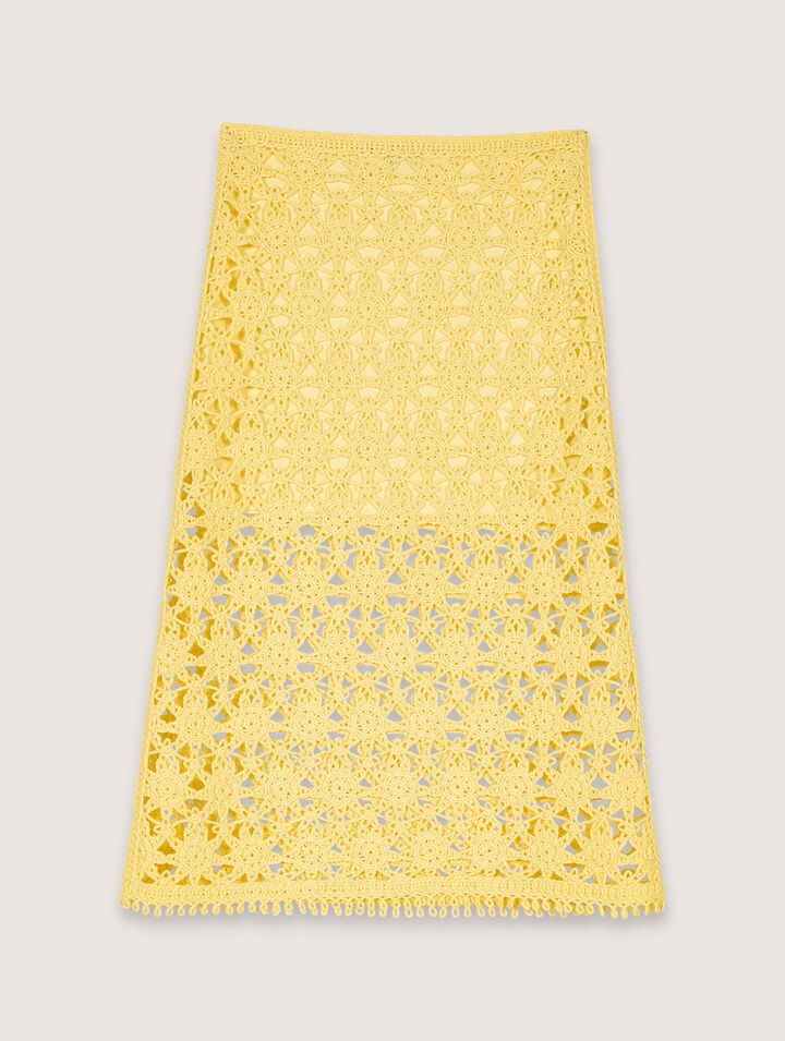 Long crochet skirt