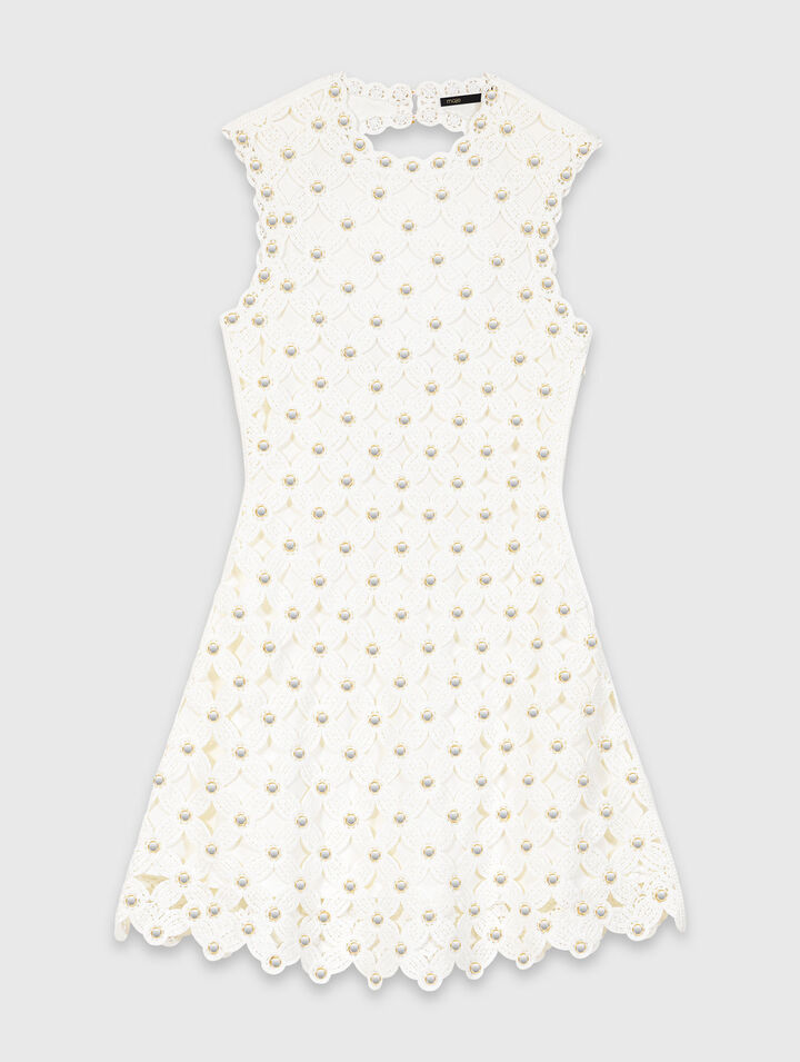 Mirrored crochet dress