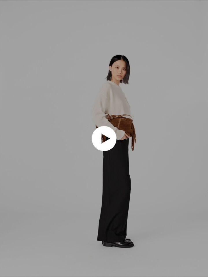 Wide-leg suit trousers