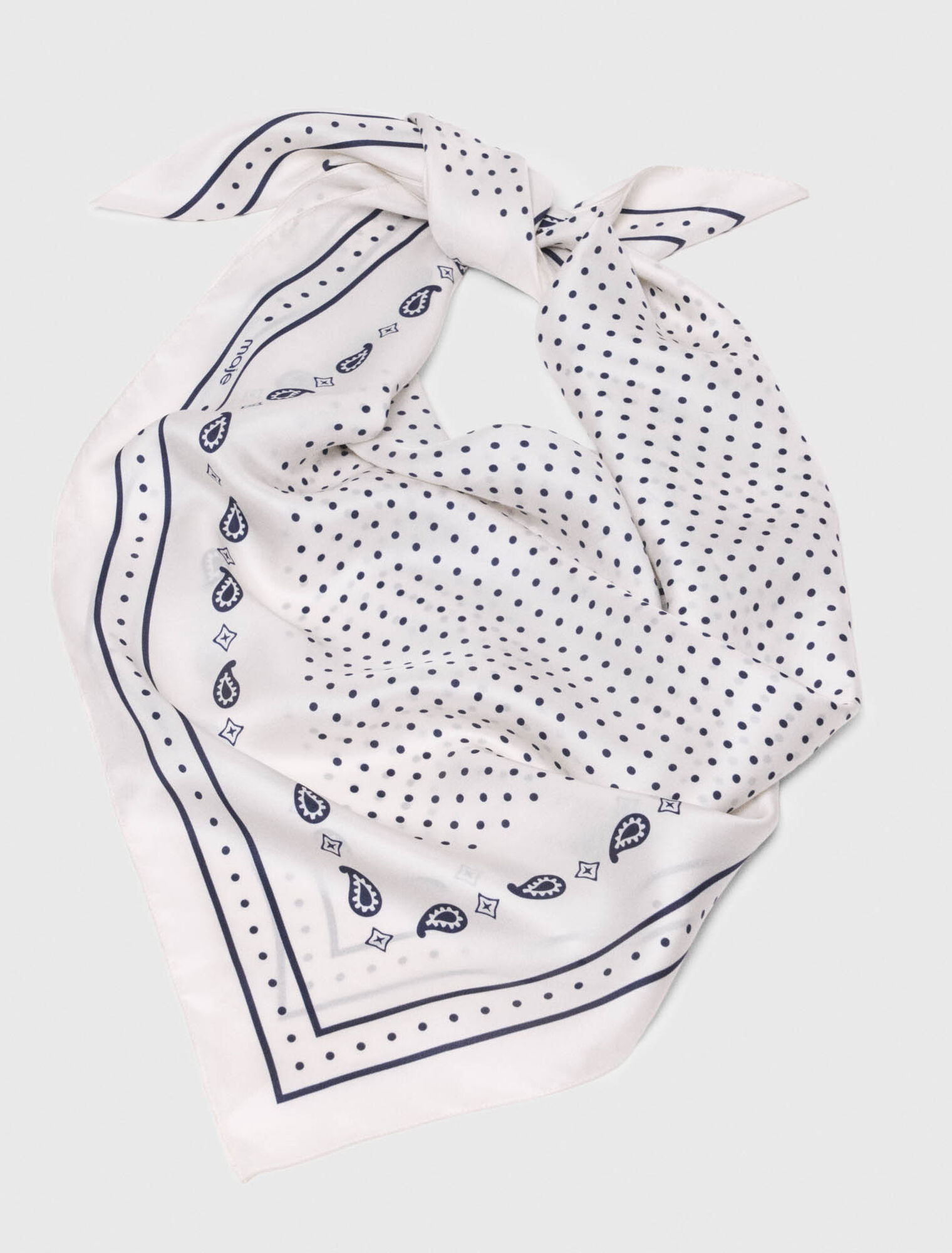 90x90 printed silk scarf