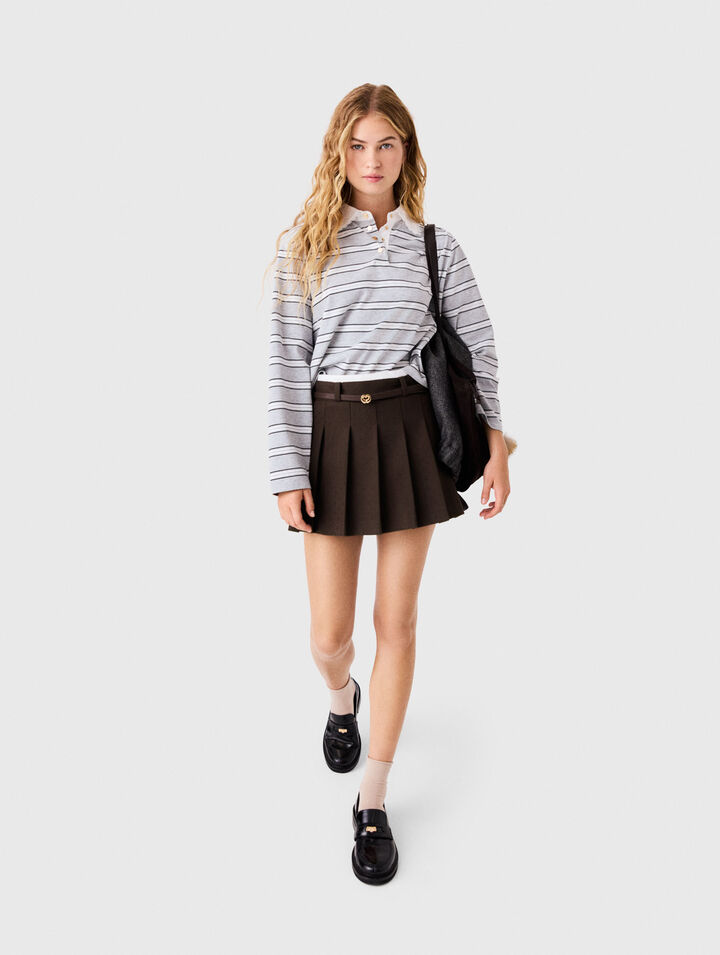 Rhinestone tailored skort