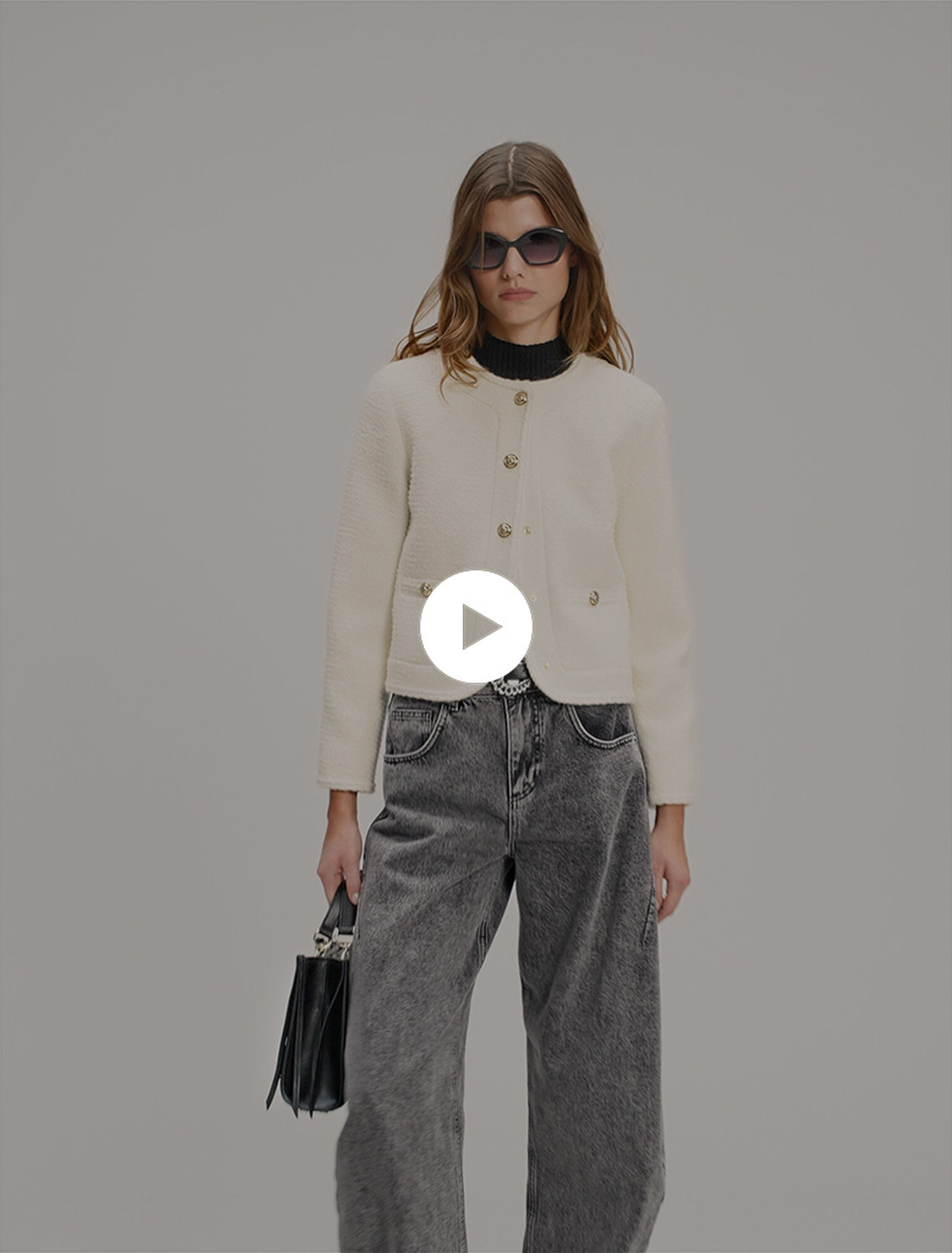 Short tweed jacket