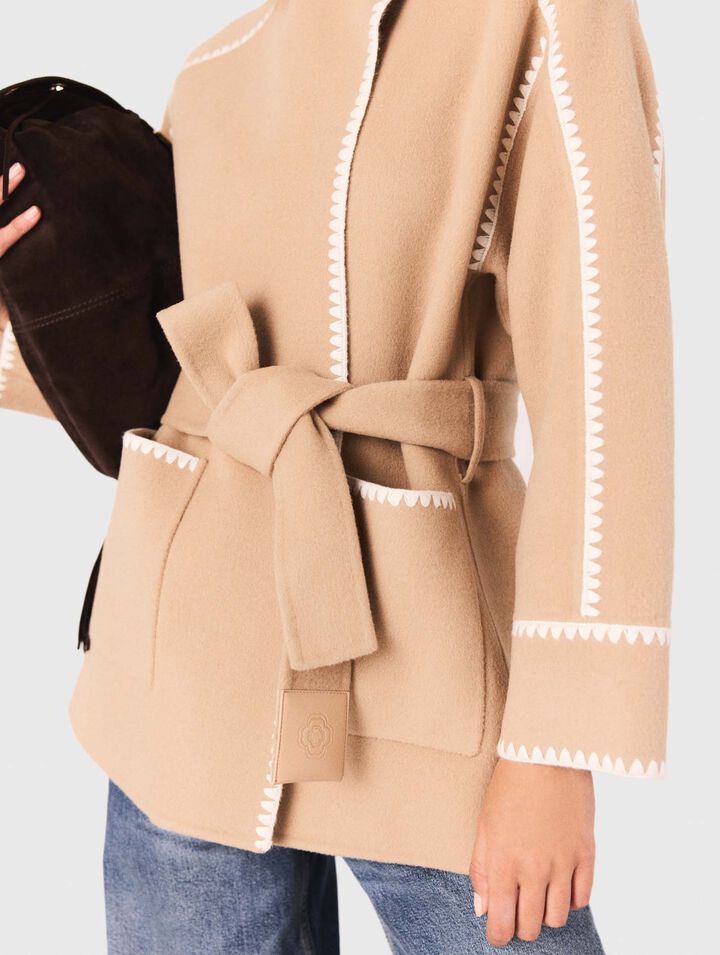 Short double-faced coat