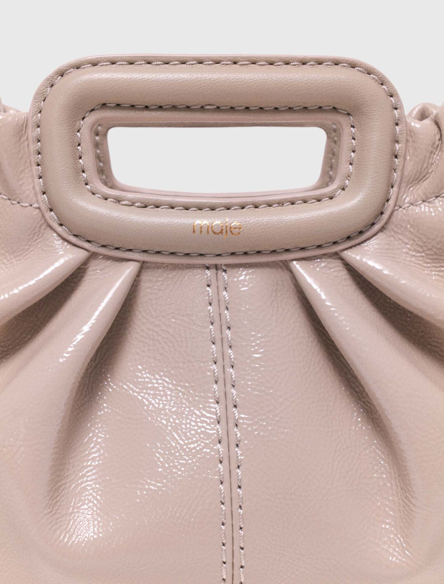 Mini naplak leather clutch