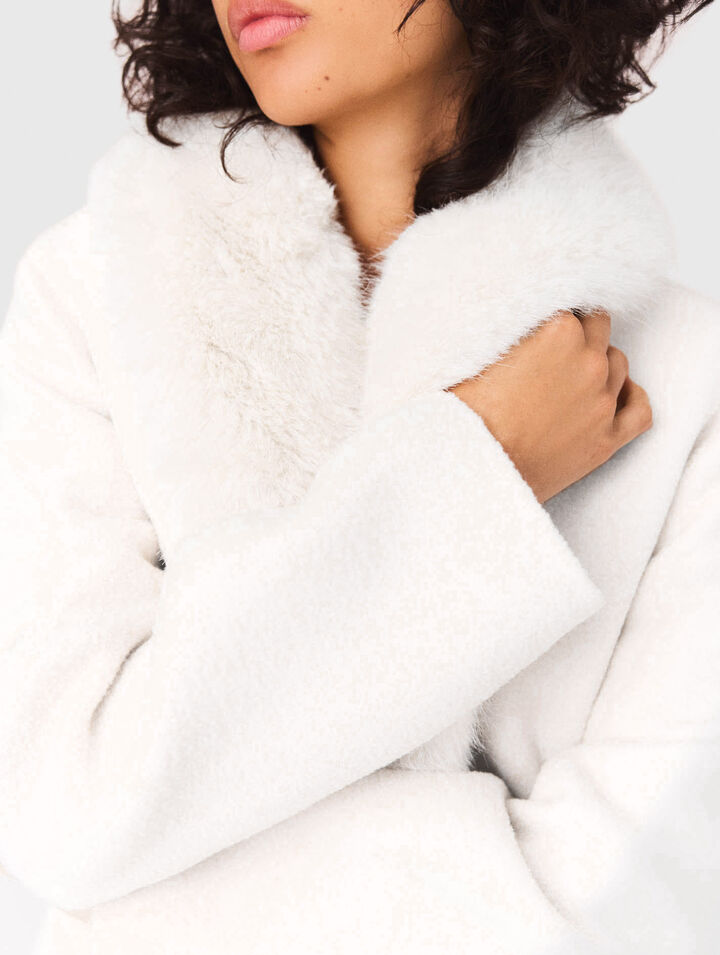 Belted short coat