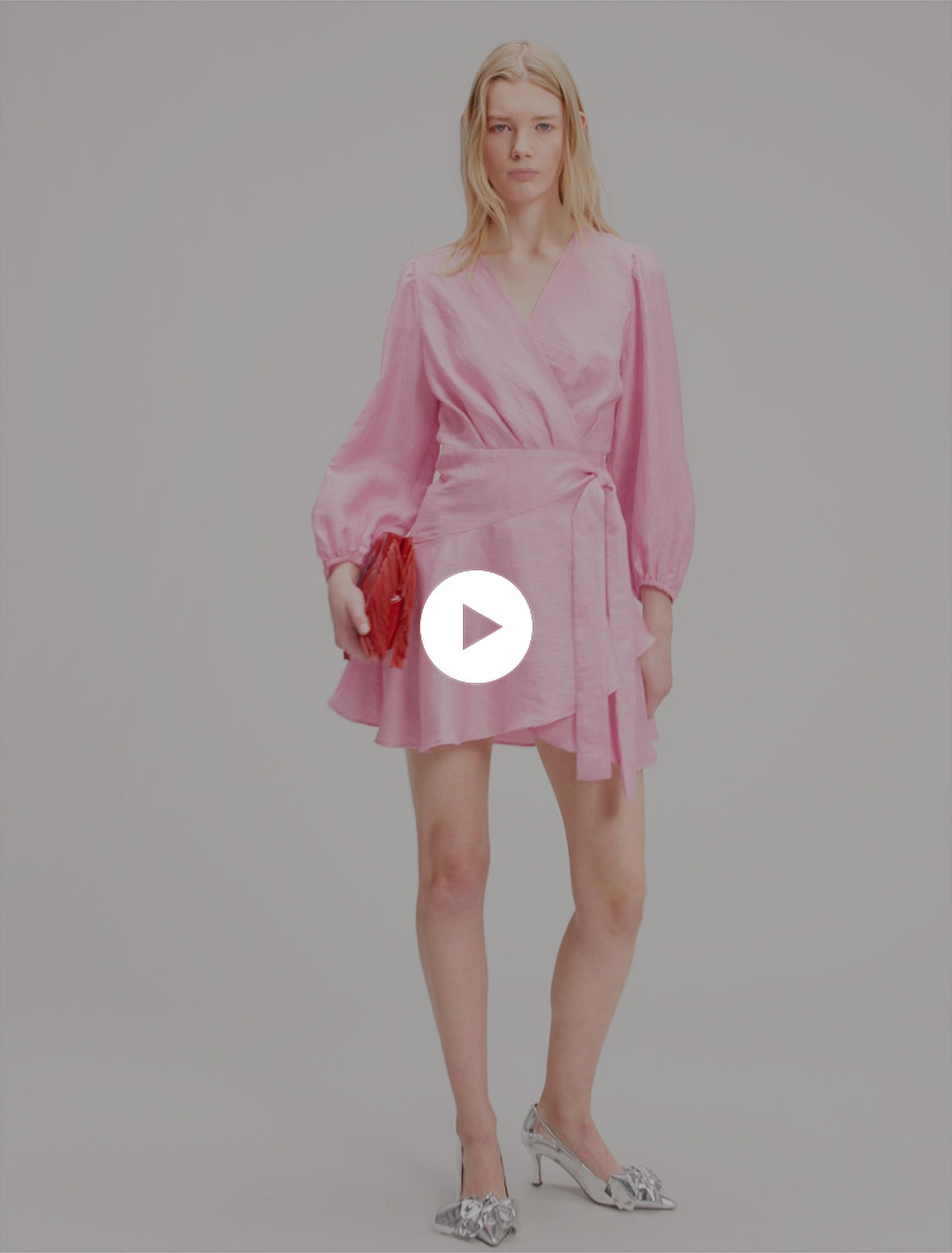 Linen wrap dress