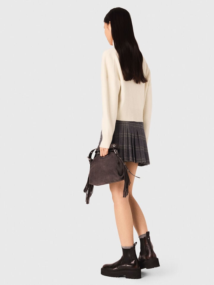 High-neck cashmere jumper