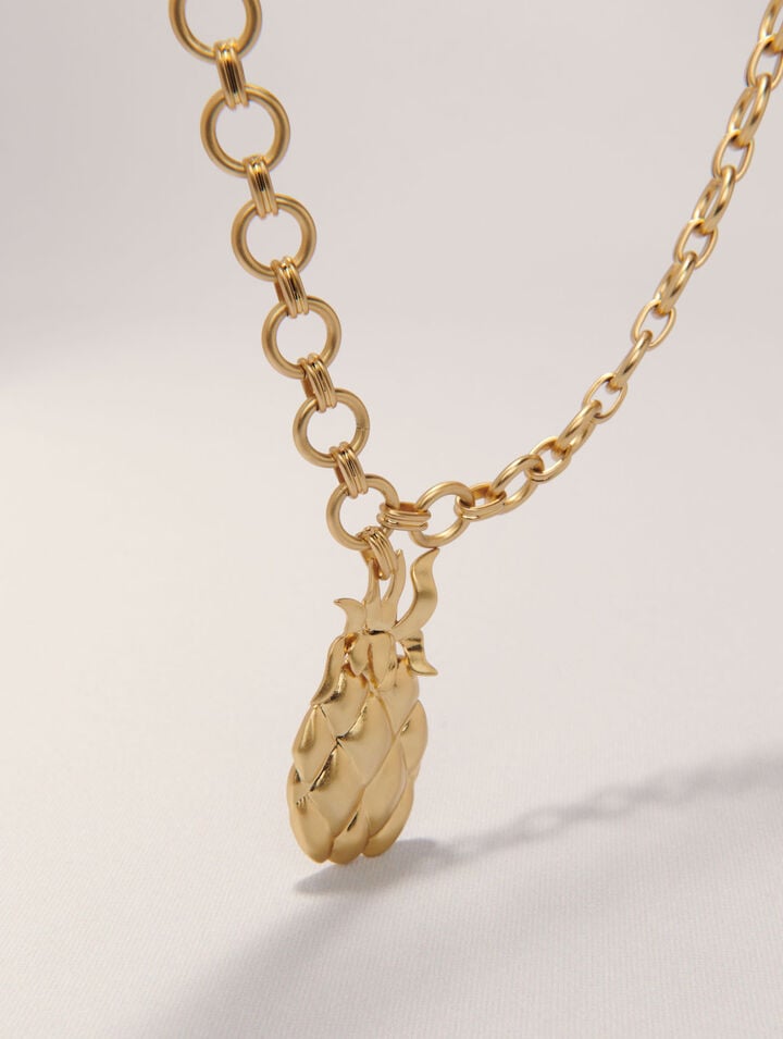 Pineapple long necklace