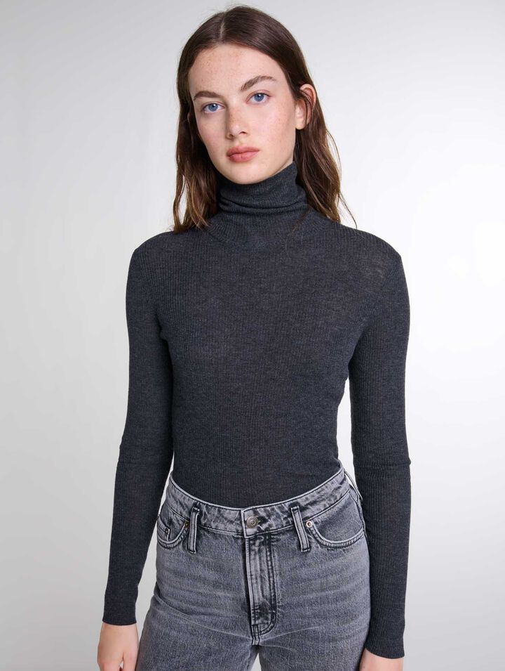 Wool and silk jumper