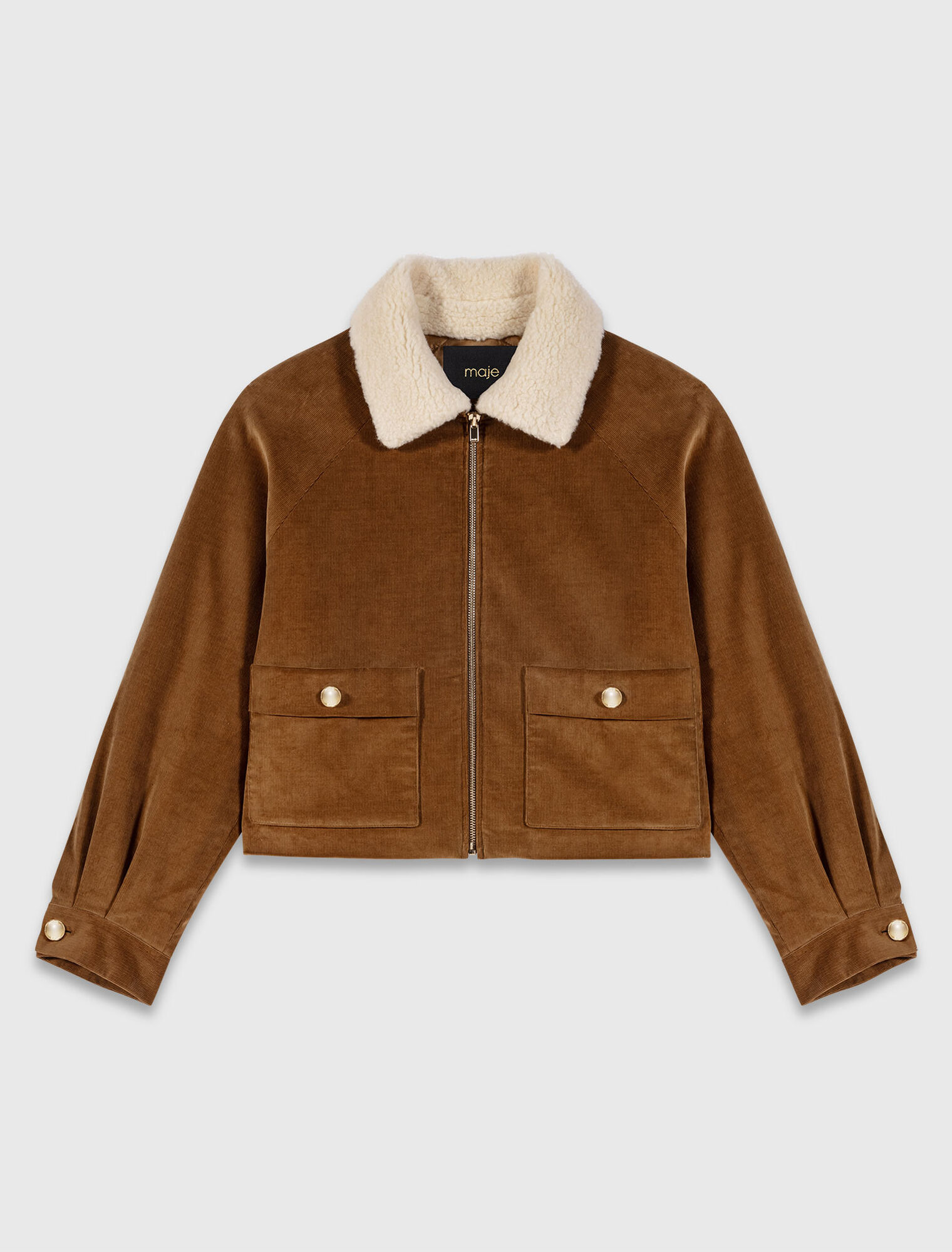 Cropped corduroy jacket