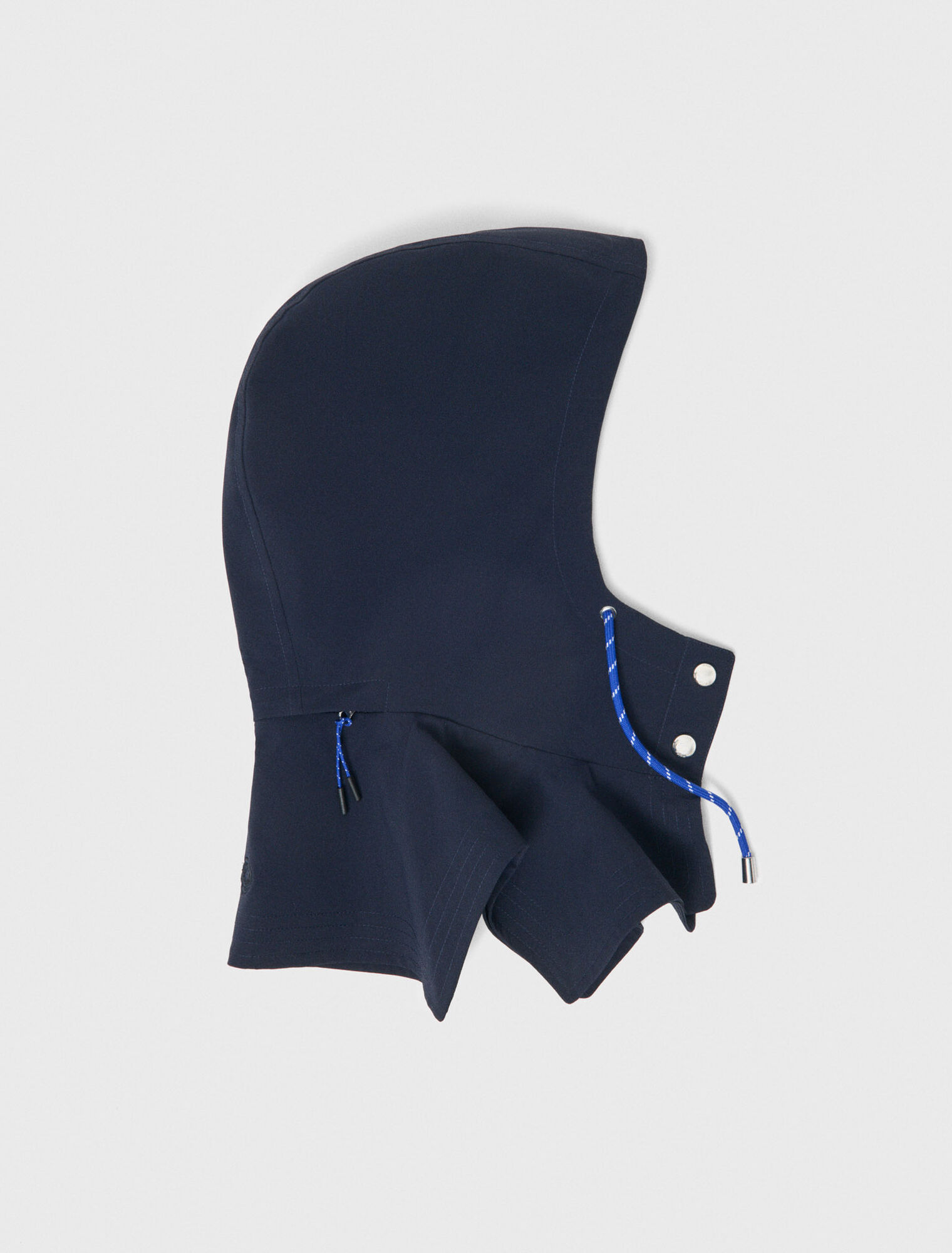 Waterproof drawstring hood