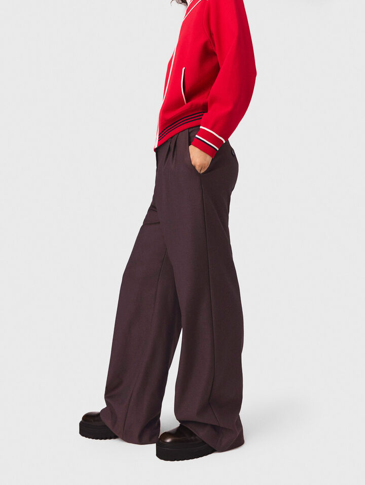Wide-leg suit trousers