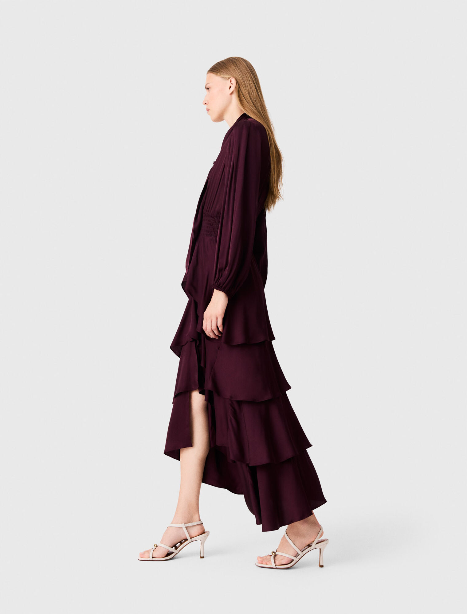 Ruffled maxi dress
