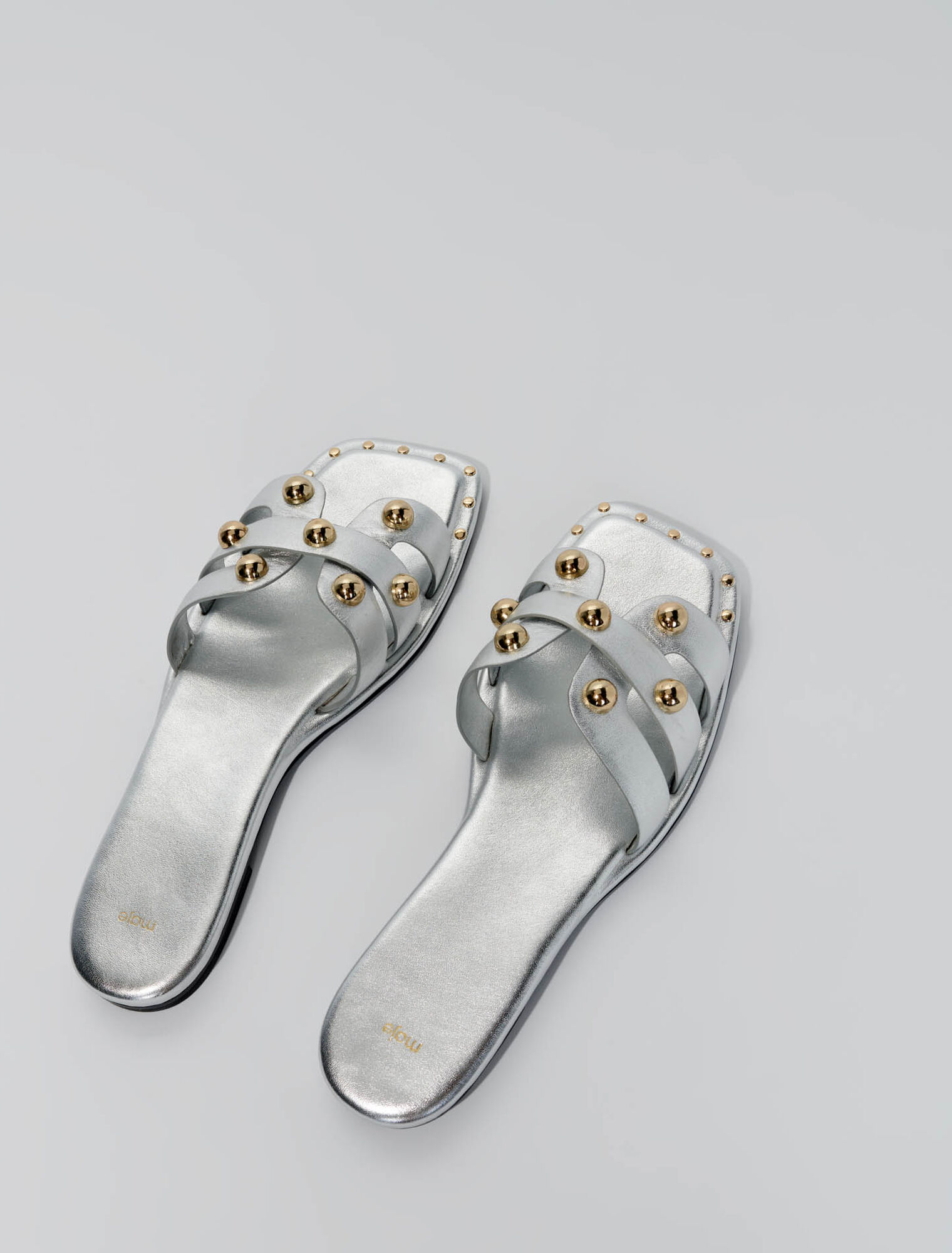 Studded leather mules - Sandals & ballerinas | Maje