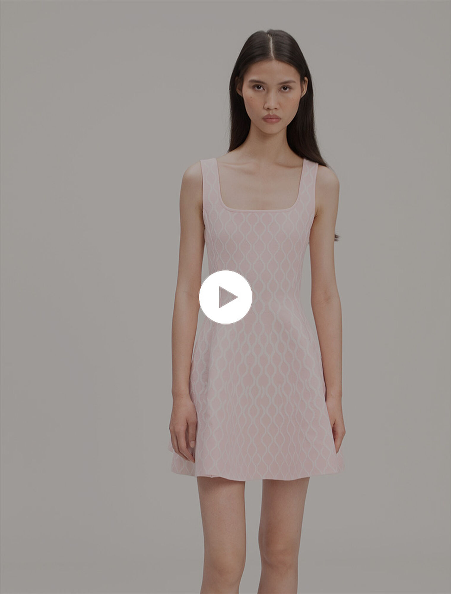 Short jacquard knit dress