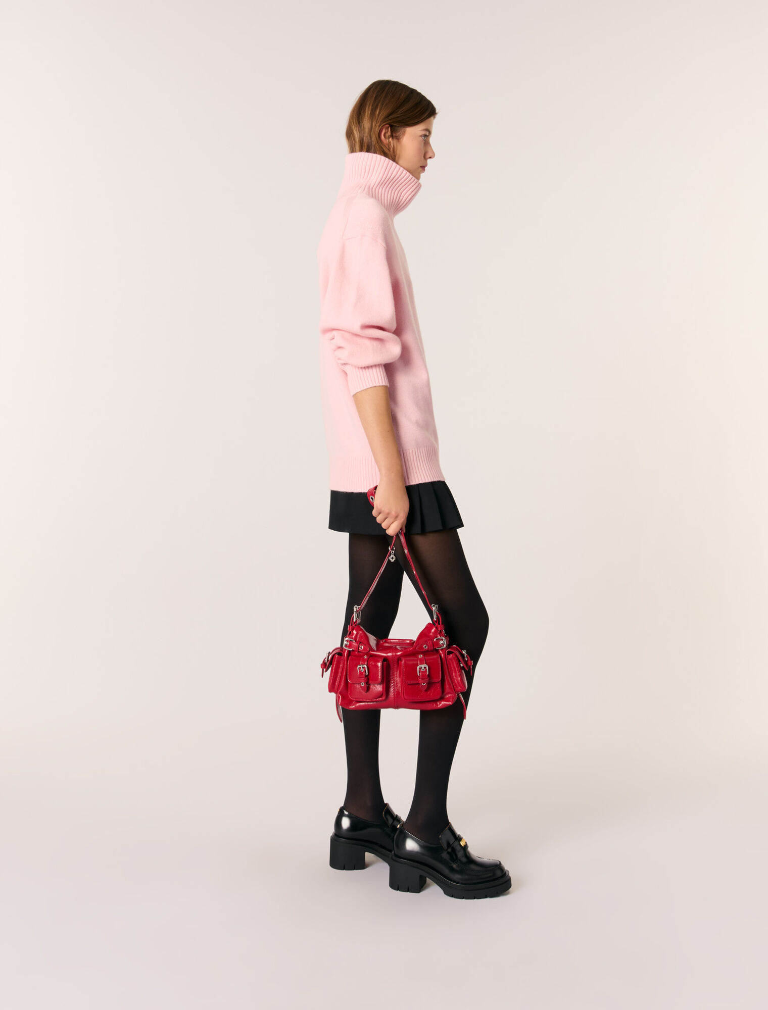 Wool and cashmere roll-neck jumper