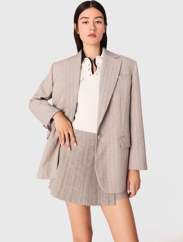 Rhinestone suit jacket