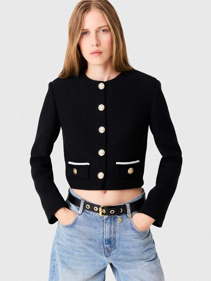 Short tweed jacket