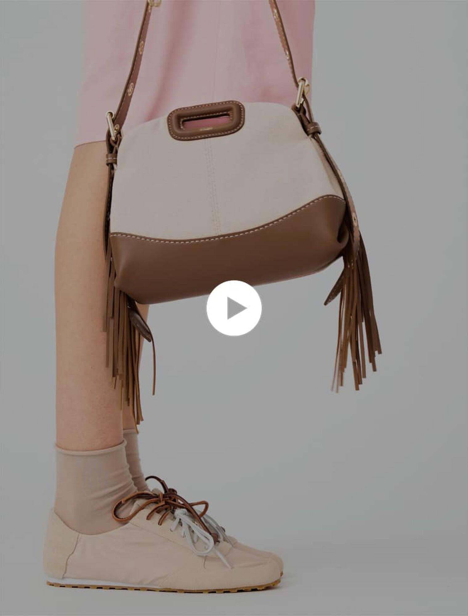 Canvas and leather Miss M Mini bag