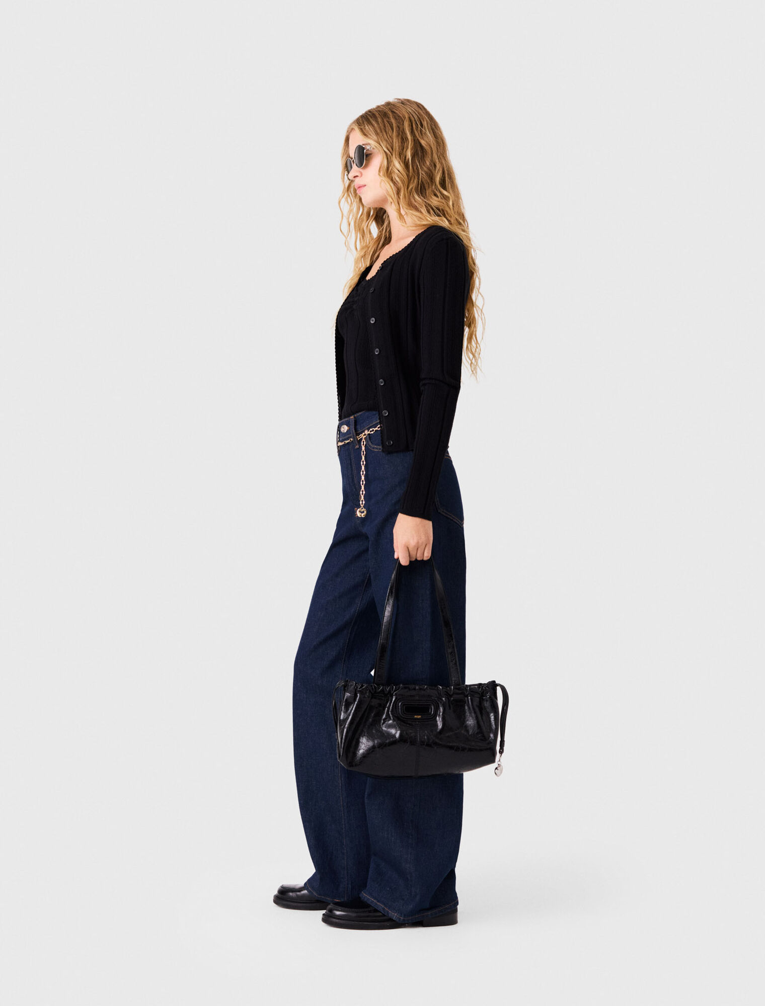 Pointelle knit twinset