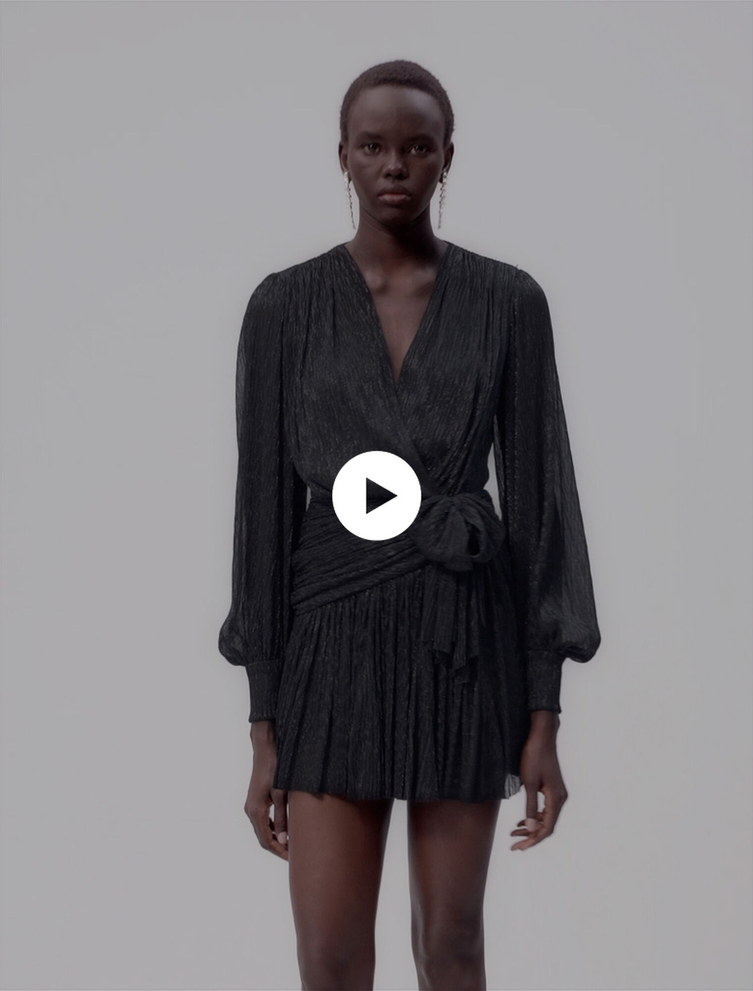Short lamé dress