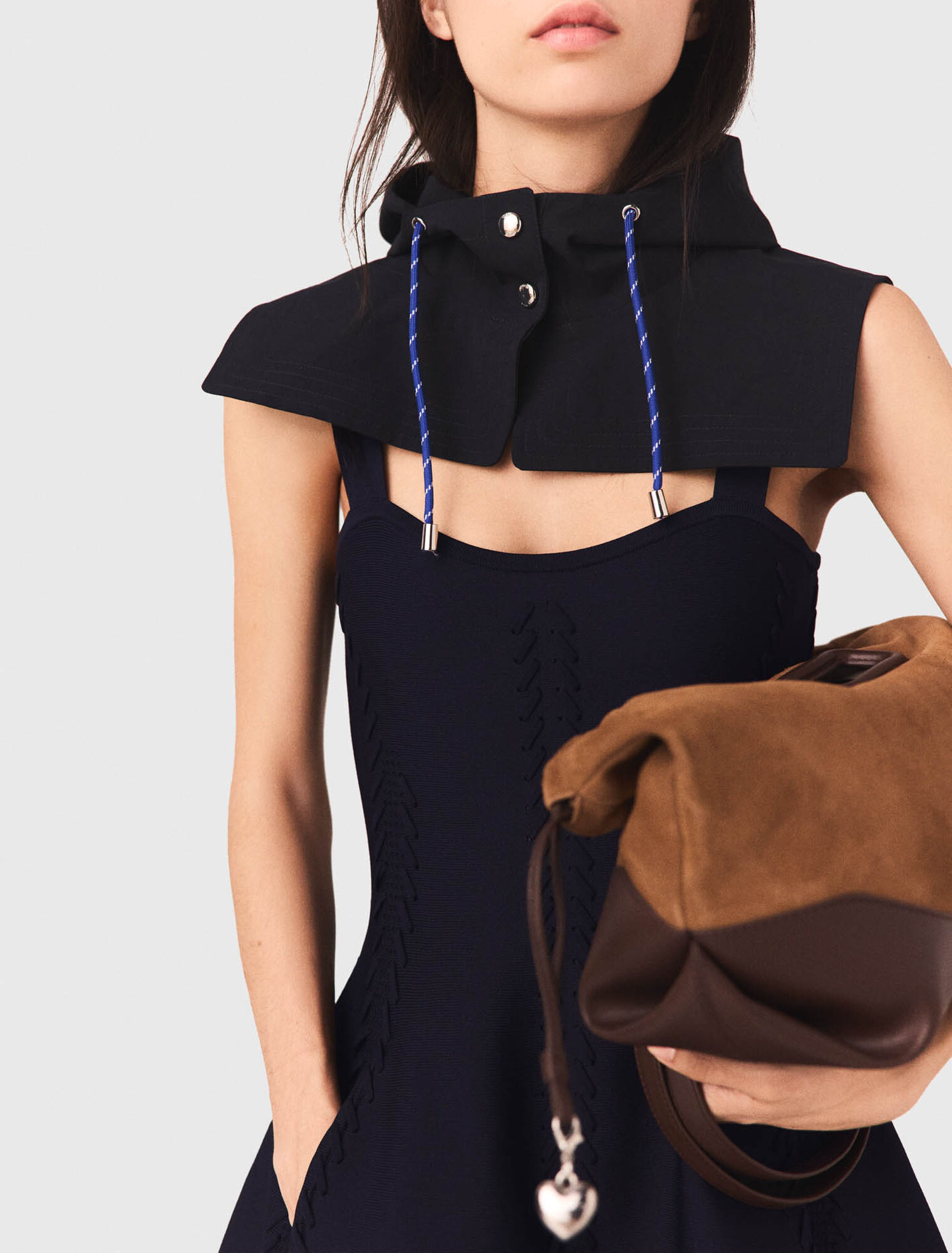 Short knitted skater dress