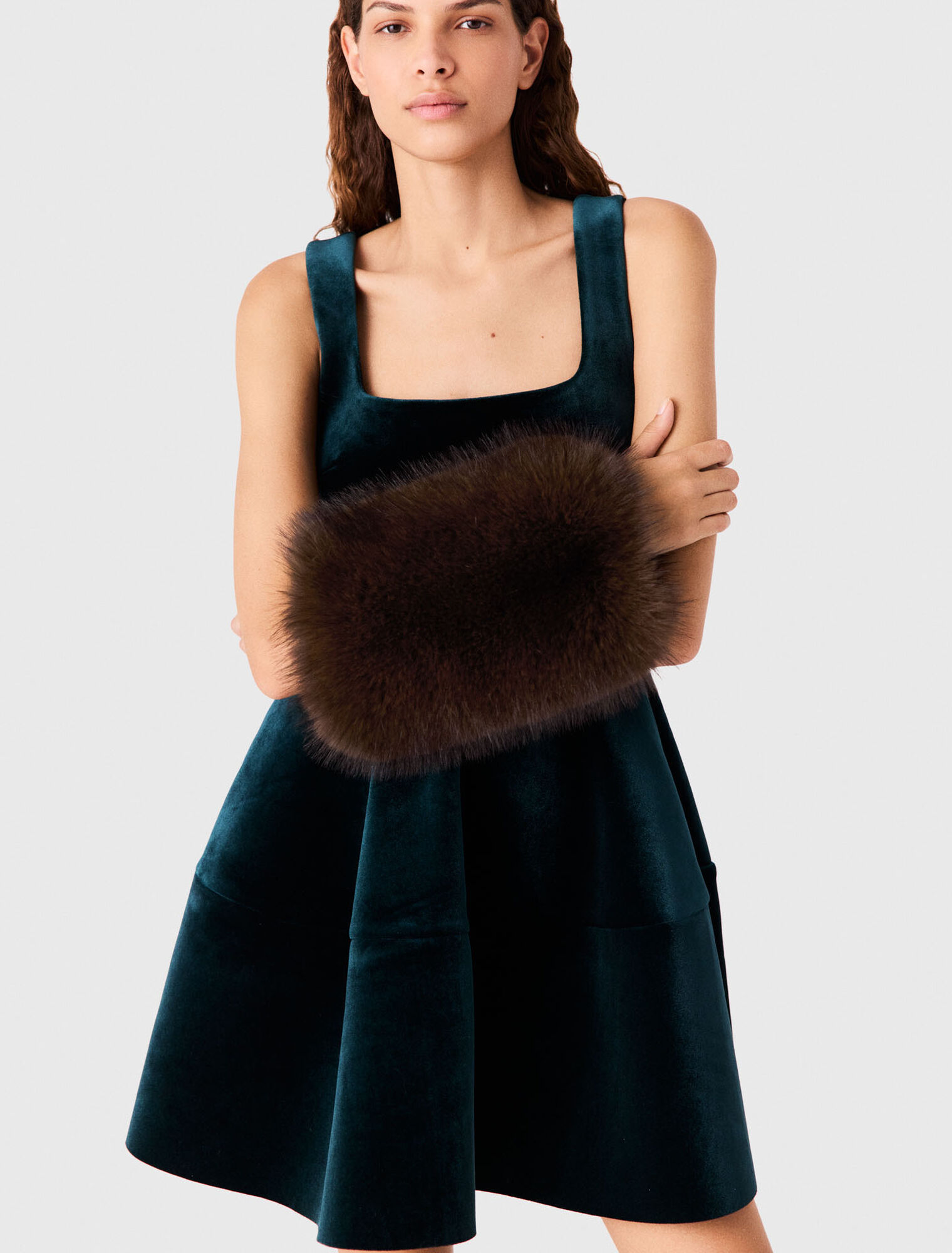 Faux fur cuffs