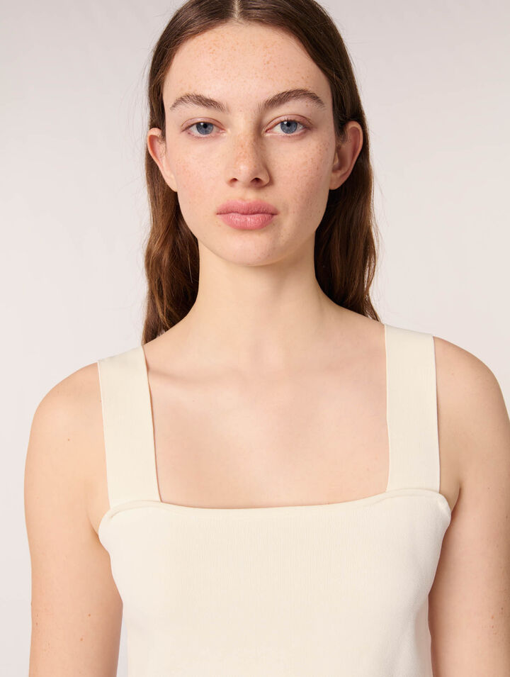 Knit crop top