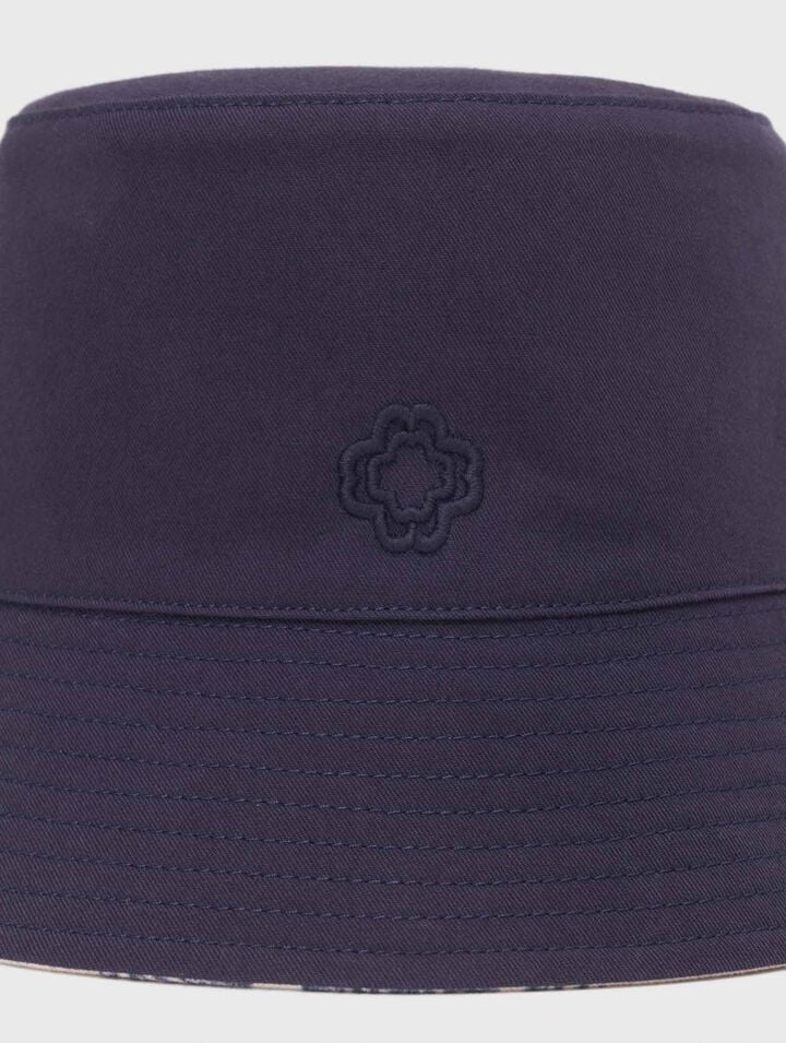 Reversible fruit print bucket hat