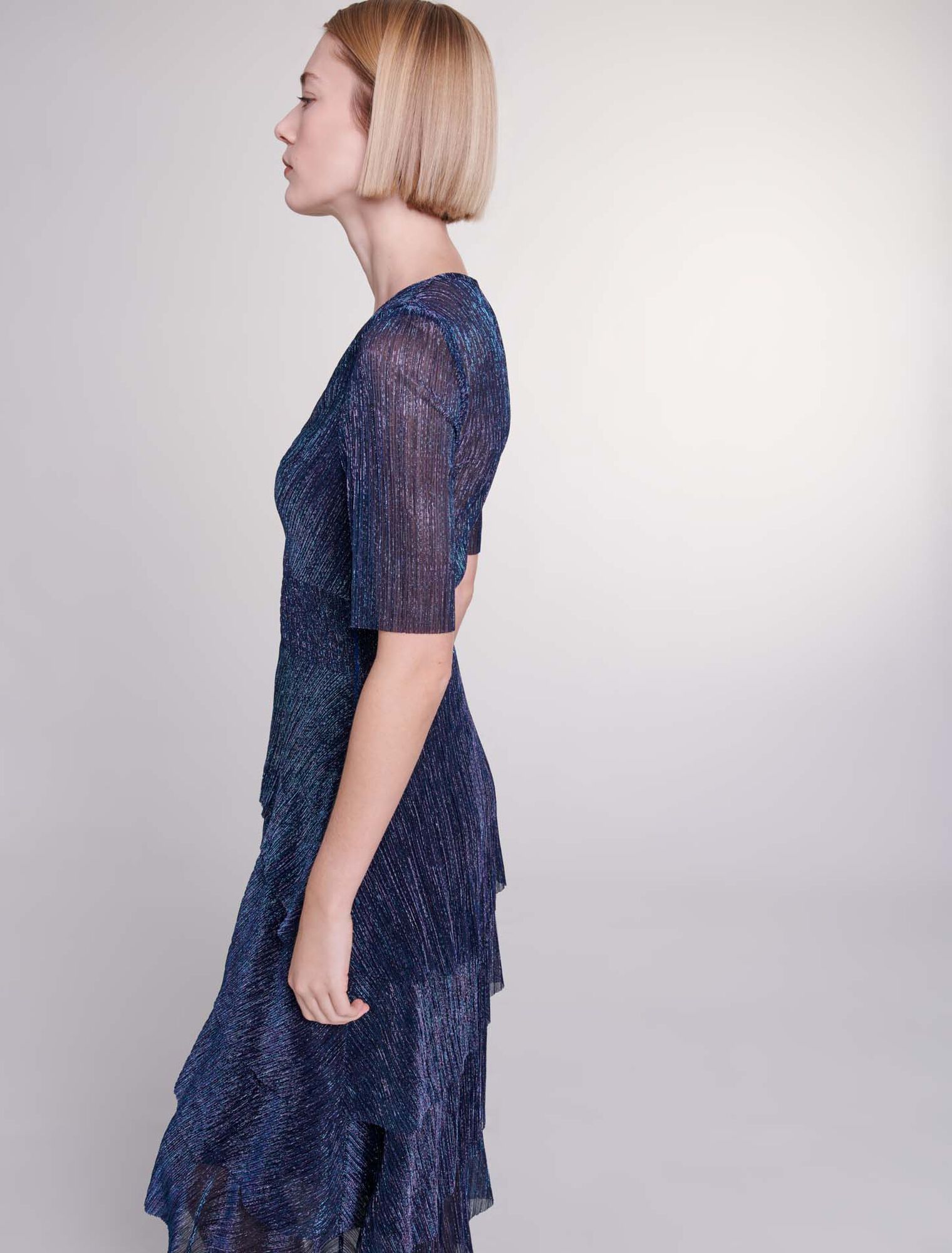 Ruffled maxi dress