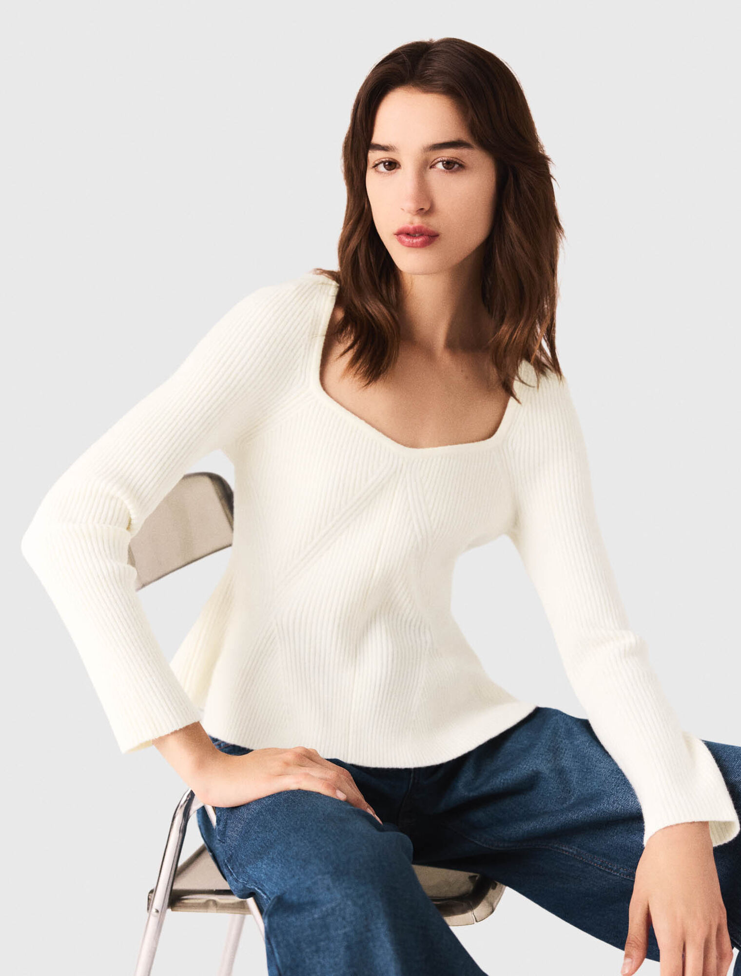 Peplum jumper