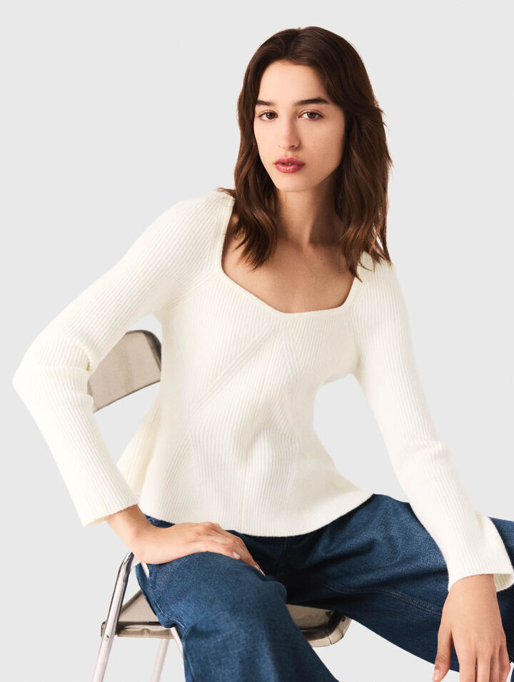 Peplum jumper