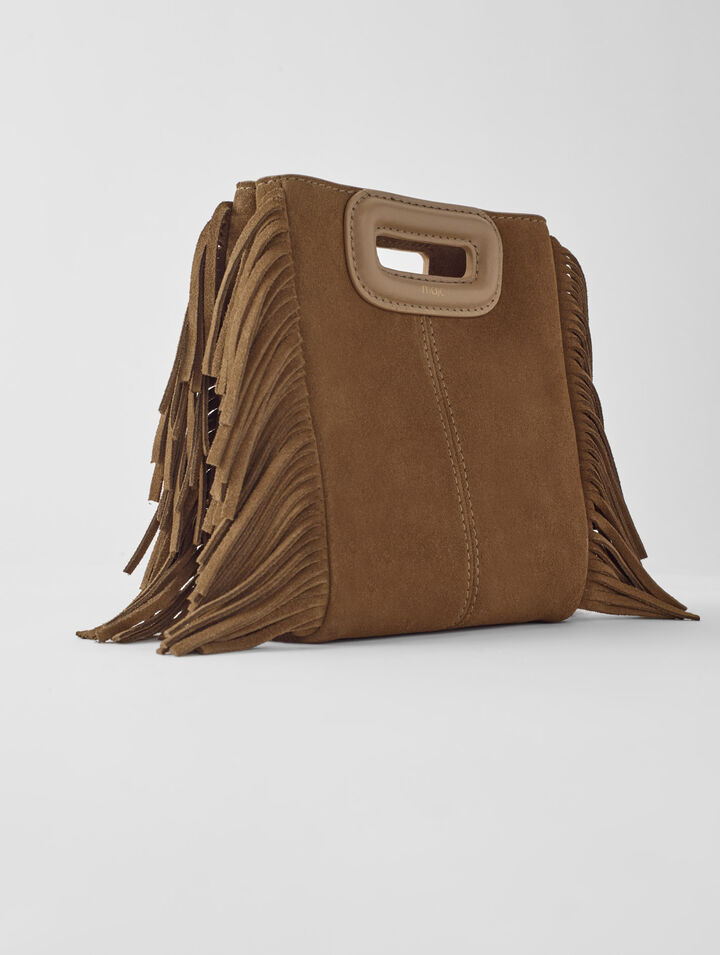 M mini bag in suede leather