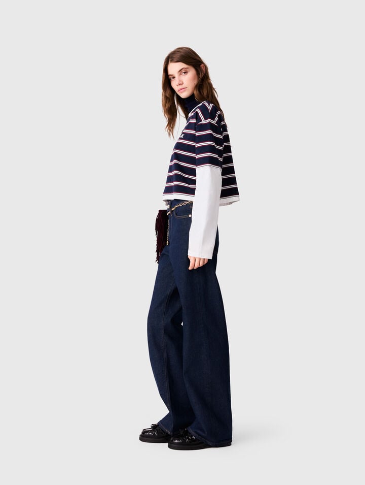 Layered-effect T-shirt