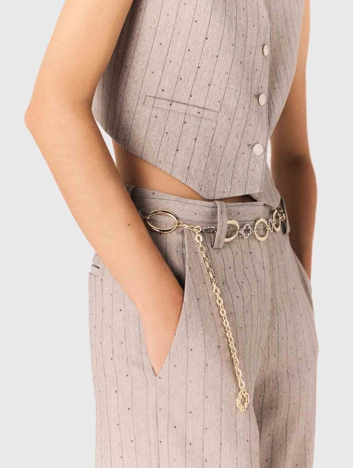 Clover link jewellery belt