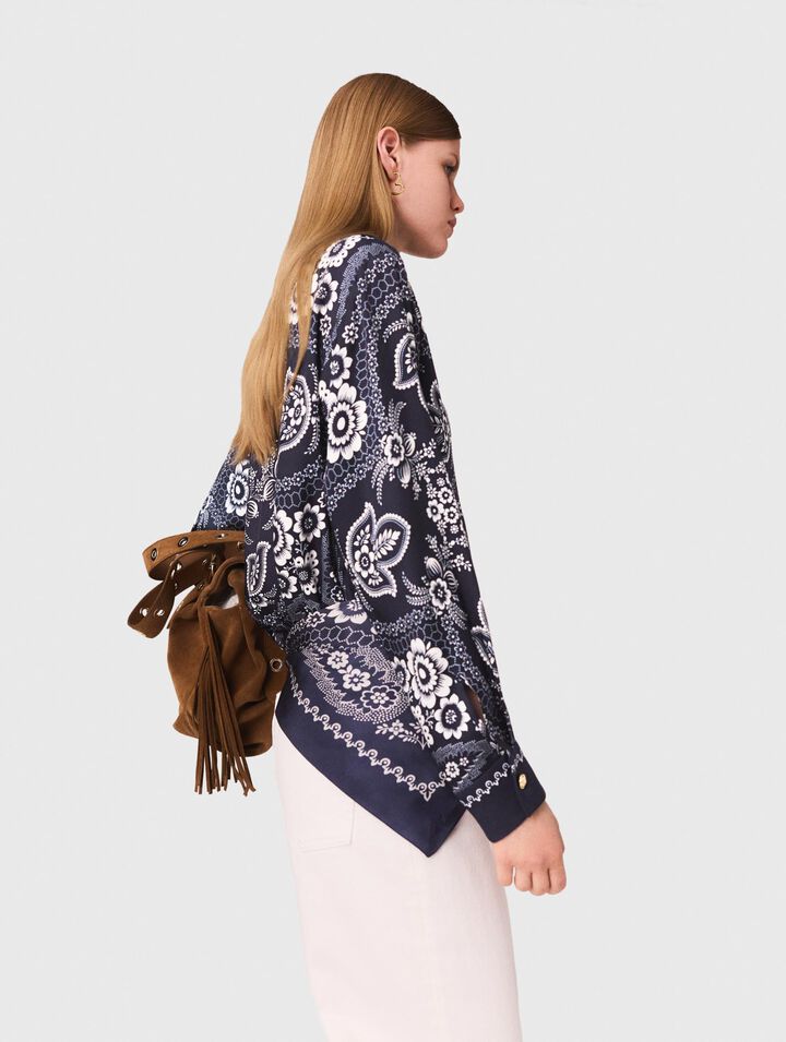 Flowing printed shirt